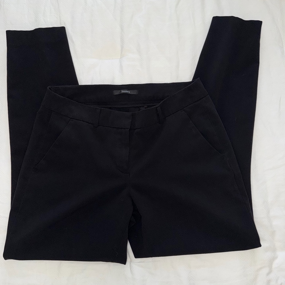 🖤 Tahari Black Tailored Trousers | Size 6 — Classic Workwear Chic